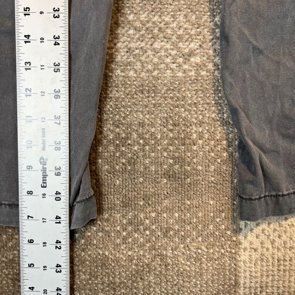 American Eagle Womens Grey Cargo Pants Wide Leg Stretch Size 12 Regular - Picture 10 of 10
